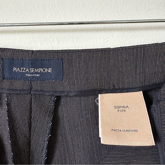 Piazza Sempione Sophia Fine Wool Pleated Pants Size IT44 - Picture 5 of 7
